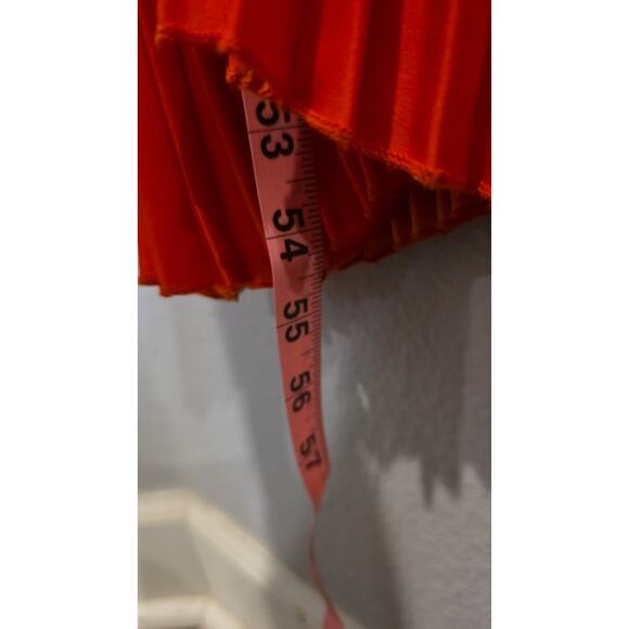 Nicole Miller One-Shoulder Ombre Pleated Maxi Dress Womens Size S Teal - Picture 10 of 13